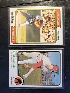 1973,74 Rich Goosage 1st And 2nd Year cards In Excellent Condition #174,542