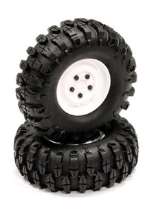 Rover Style 1.9 Wheels (2) w/ All Terrain T1 Tires for Scale Crawler O.D.=105mm - Picture 1 of 1
