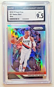 Damian Lillard CGC 9.5 Mint+ 2018-19 Panini Prizm Silver #81 Trail Blazers Bucks - Picture 1 of 5