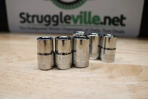 CRAFTSMAN TOOLS 6pc 1/2" SAE METRISCH 12pt Ratsche Schraubenschlüssel Steckschlüsselsatz - Bild 1 von 6