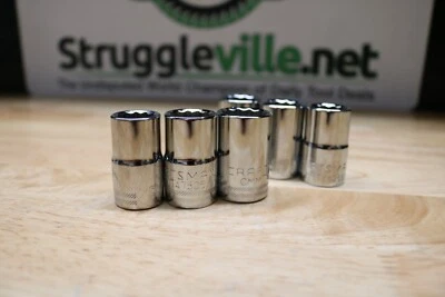 CRAFTSMAN TOOLS 6pc 1/2" SAE METRIC 12pt Ratchet Wrench Socket Set - Image 1 of 4