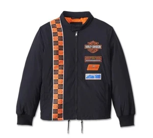 Harley Davidson Men's Race Stripes Coaches Jacket 97462-24VM - Picture 1 of 3