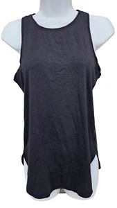 Canotta donna Athleta Essence semi aderente maglia a costine nera yoga palestra atletica XS - Foto 1 di 11