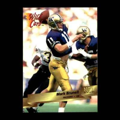 Mark Brunell 1993 Wild Card Rookie Green Bay Packers #135 R327F 78 - Image 1 of 2