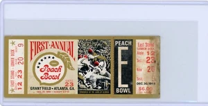 1968 NCAA FOOTBALL VOLLES UNBENUTZTES TICKET PEACH BOWL LSU FLORIDA STAAT SELTEN VINTAGE - Bild 1 von 2