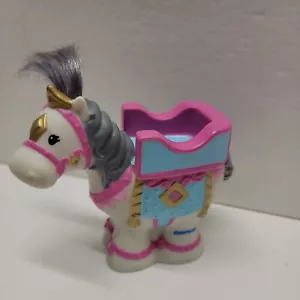 Fisher Price Little People white Horse pony pink farm barn castle 2008 - Picture 1 of 7