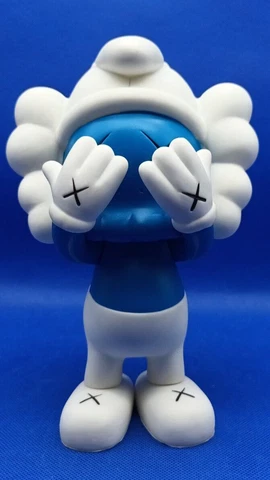 LAST ONE ! KAWS Blue Kurf/Smurf Companion Figure 22cm BRAND NEW Kaws Smurf NEW Cover