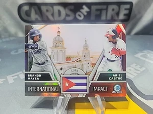 2024 Bowman Chrome International Impact #II10 Ariel Castro Brando Mayea - Picture 1 of 2