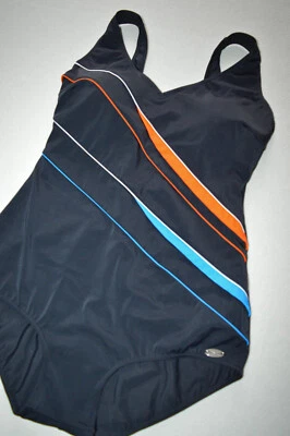 ♡NEU♡ Sportlicher Lagenlook Soft Kontrast Badeanzug von FASHY, Gr. 48 C - Bild 1 von 4