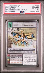 PSA10 ST-250 Magnamon Digimon Card Game Silver Etching Rare - Picture 1 of 2