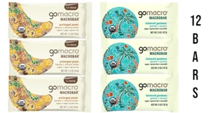 12 GoMacro Organic Vegan Protein Bars Coconut Granola & Almond Butter Banana - Picture 1 of 3