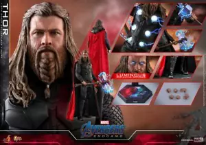 Figura Thor Hot Toys 1/6 Avengers Endgame EE. UU. MMS557 Infinity War Thunder Love - Imagen 1 de 5