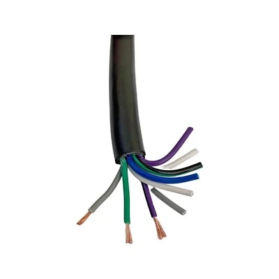 Cable de velocidad amplificador de audio para automóvil de 9 cables, 4 canales para instalación OFC cobre negro Foto 1 de 4