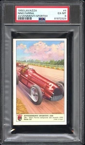 1950 LAVAZZA AVVENIMENTI SPORTIVI 4 NINO FARINA PSA 6 - Picture 1 of 2
