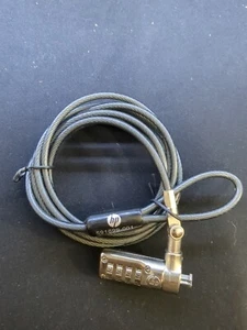 HP 591699-001 Laptop Docking Station Security Cable Combination Lock Steel 6.8ft - Picture 1 of 3