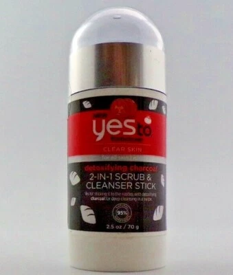 Yes To Tomatoes Detoxifying Charcoal 2 in 1 Face Scrub and Facial Cleanser Stick - Image 1 of 2