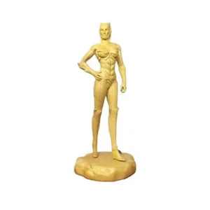 DC Cat Woman Girl Hero Figure Art Dec Boxwood Handwork Sculpture Figurine Statue - Picture 1 of 5