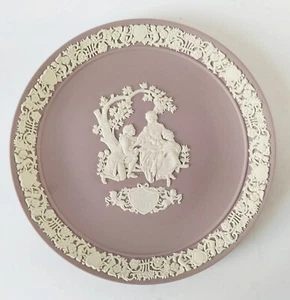 Wedgwood Lilac Jasperware Plate My Valentine 1982 - Picture 1 of 5