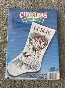 Christmas Stocking Counted Cross Stitch Kit 87206 Good Shepherd 1988 NEW - Picture 1 of 2