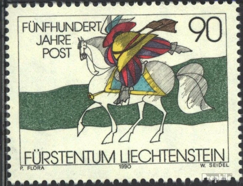 Liechtenstein 1004 como nuevo/MNH 1990 Postal Co Foto 1 de 1