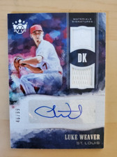 2018 Diamond Kings Luke Weaver DK Materials Signatures Holo Silver 46/99 #MS-LW