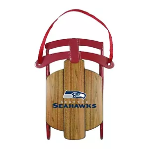 Seattle Seahawks Metal Sled Ornament Sports Collectors Series - Picture 1 of 1