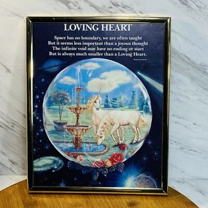 LOVING HEART Poster Print With Frame By Regina Graham 10”x8” NEW - Picture 1 of 4