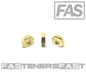 (100) 6-32 Messing Maschinenschraube Sechskantmuttern - massiv Messing (100 Stück) kostenloser Versand - Bild 1 von 4