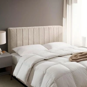 Upholstered Queen Headboard Easy Assemble Channel Stitched Headboard Wall Mounte - Picture 1 of 10