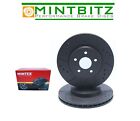 Ford Fiesta MK7 ST180 ST200 2012- Drilled Grooved Black Front Brake Discs & Pads