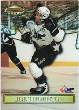 JOE THORNTON 97-98 BOWMANS BEST MOMENTS REFRACTOR SP CARD # BB1 CHL 1997-98