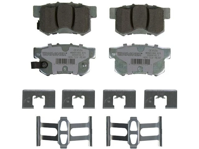 Conjunto de pastilhas de freio traseiras Wagner 66BT61T compatível com 1996-2004 Acura RL - Imagem 1 de 1