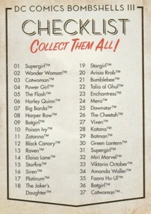 Cryptozoic DC Comics Bombshells 3 III Gold Foil Parallel 64 Checklist - Picture 1 of 1