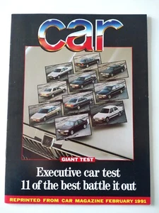 Car Magazine Citroen XM BMW 525i Jaguar XJ6 Alfa 164 Vauxhall Senator Test 1991 - Picture 1 of 1