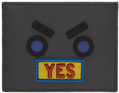 Tarjetero Fendi Grey Faces Yes 2017 Foto 1 de 4
