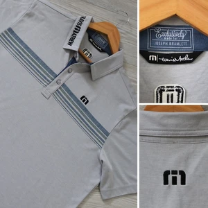 Polo Travis Mathew TOUR EMESSO Uomo L PGA Grigio 'Joseph Bramlett' Pro Golf - Foto 1 di 6