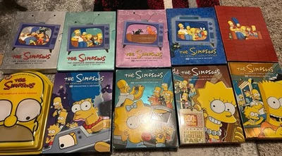 Simpsons: Seasons 1-10 Collectors Edition DVD Sets 1,2,3,4,5,6,7,8,9,10-Great! Foto 1 de 4