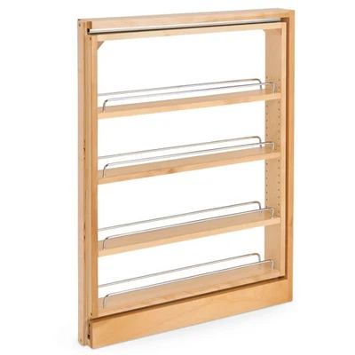 Rev-A-Shelf 3" Pullout Kitchen Cabinet Filler Organizer Spice Rack, 432-BF-3C - Image 1 of 4