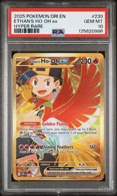 PSA 10 Ethan’s Ho-Oh ex Hyper Rare Destined Rivals 239/182 - Image 1 of 2