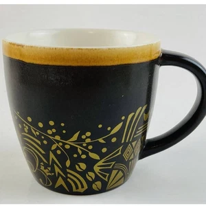 Café Starbucks - Taza marrón diseño dorado - 12 oz - China de hueso nueva - Diamante 2011 - Imagen 1 de 9