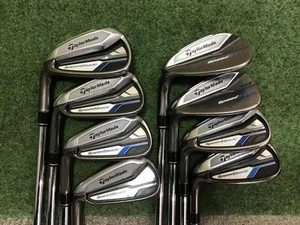 TaylorMade Speedblade Iron set of 8 5-9-PW-AW-SW KBS C-TAPER 90 Steel Flex R Men - Picture 1 of 6