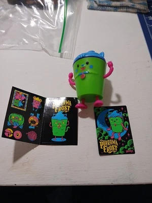 Juguete de comida para niños Wendy's 2025 Frosty Frights Purrrma Frost variante de neón  Foto 1 de 4