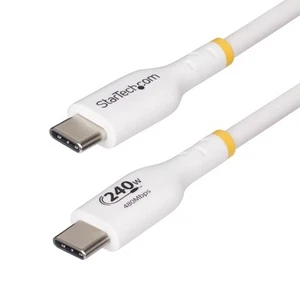 StarTech.com 1m White USB-C Charging Cable, USB-IF Certified USB C Cable, 240W P - Picture 1 of 7