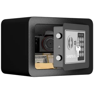 Safe Box,Small Safes for Home,Mini Safety Box for Cash,0.23 Cubic Steel Secur... - Foto 1 di 8