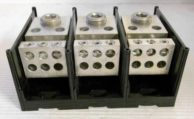 Gould Shawmut 69033 Power Distribution Block 1000-250MCM 600V 3Pole - Image 1 of 4