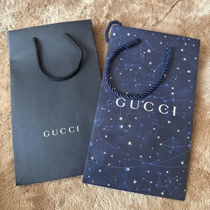 GUCCI Paper Shopping Bags Constellation Design Set of 2 - Picture 1 of 3
