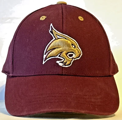 Texas State University Bobcats 6.5 To 6 7/8  Size NCAA Baseball Cap Hat - Image 1 of 4