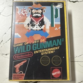 WILD GUNMAN - NES Original. Rental Box VTG Game Parts . Rare!