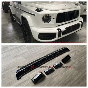 ABS Black Front Bumper Side Strip Cover Sticker For G-Class W464 G500 G63 19-23 - Picture 1 of 16