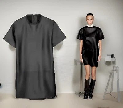 Mini Vestido ZARA SRPLS Cuero Oveja, 5479/912, Talla M, Negro Foto 1 de 4